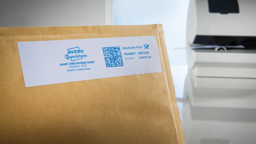 Avery Franking Machine Labels