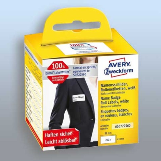 Avery Name tags for label printers