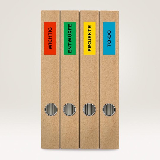 Labels for filing and organising