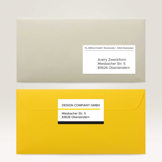 Labels for letters