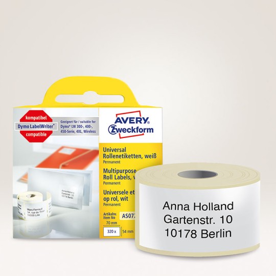 Labels for label printers