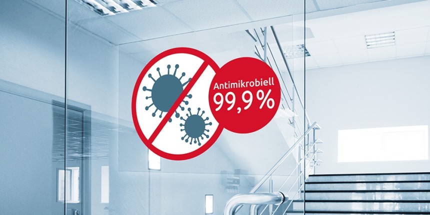 very Antimicrobial labels, transparent