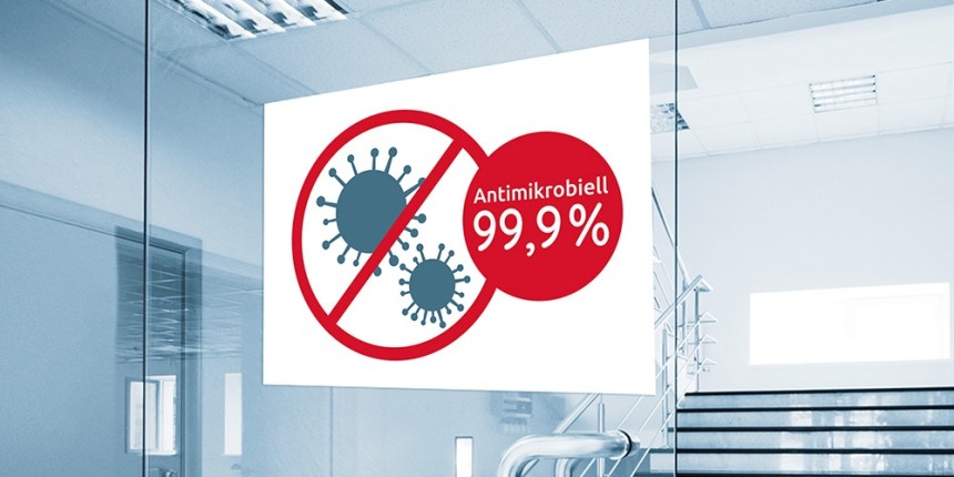 Avery Antimicrobial labels, white