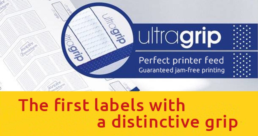 Avery labels with ultragrip
