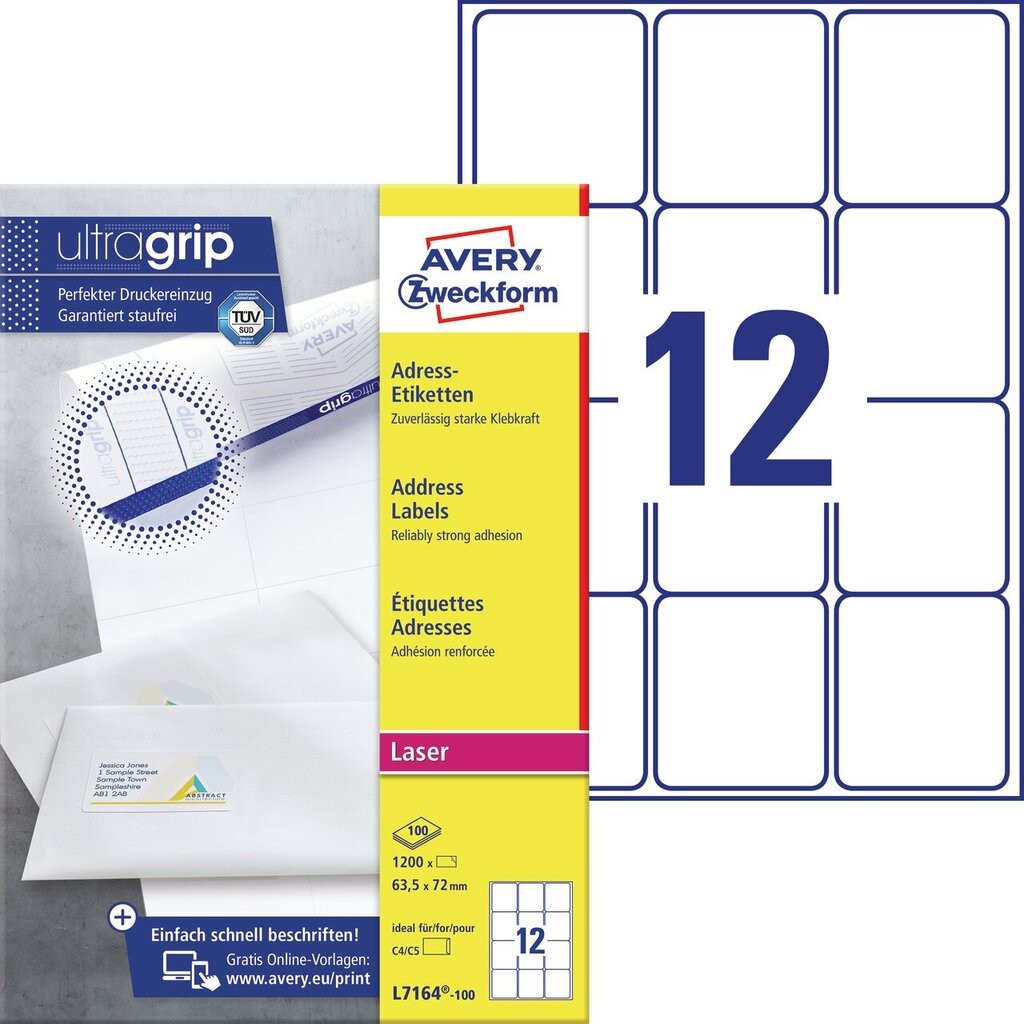 Address Labels with QuickPEEL™ & Ultragrip | L7164-100 | Avery