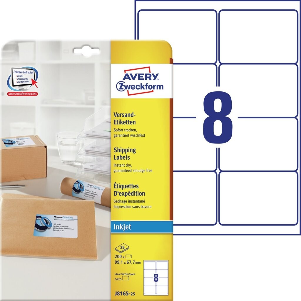 mailing labels j8165 25 avery avery j8165 template