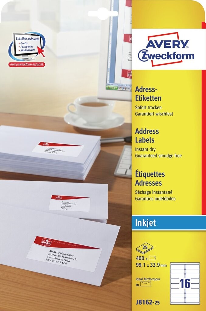 Address Labels J816225 Avery