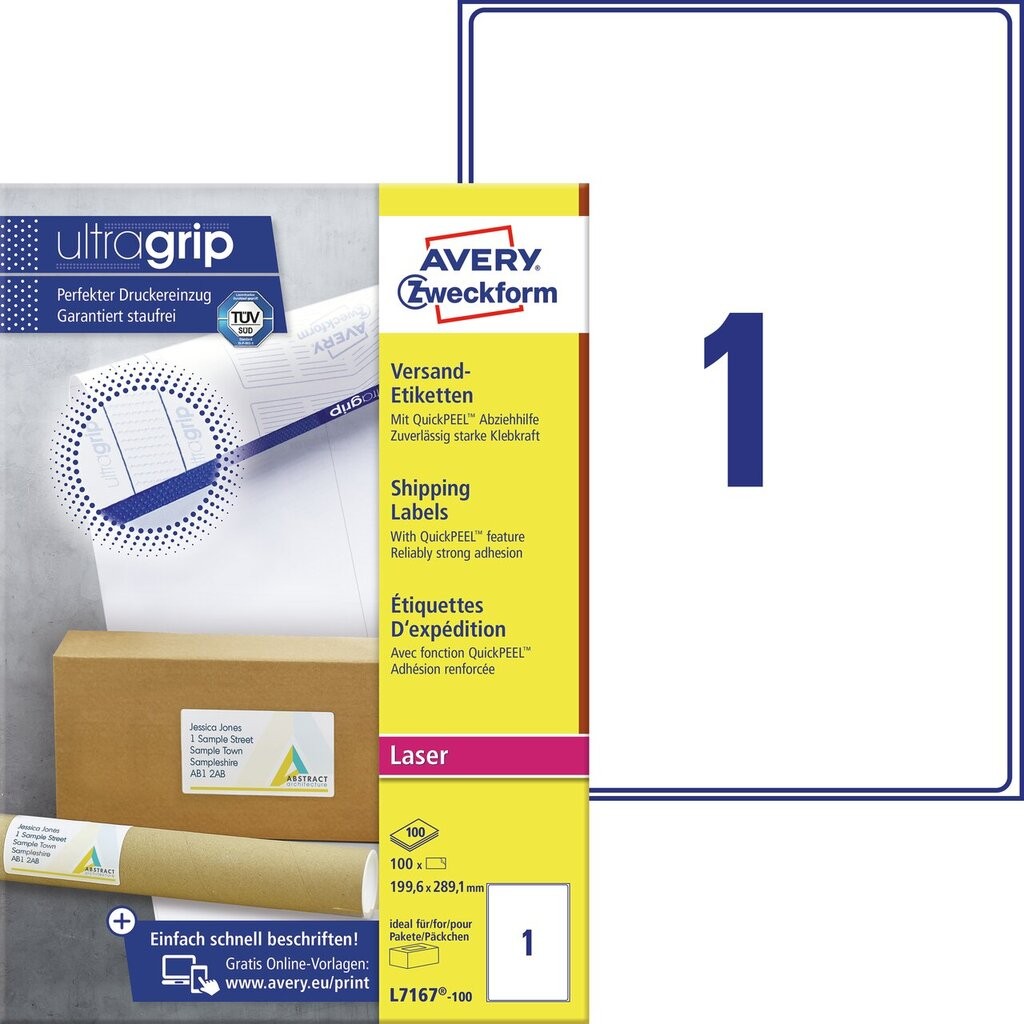 shipping labels with quickpeel