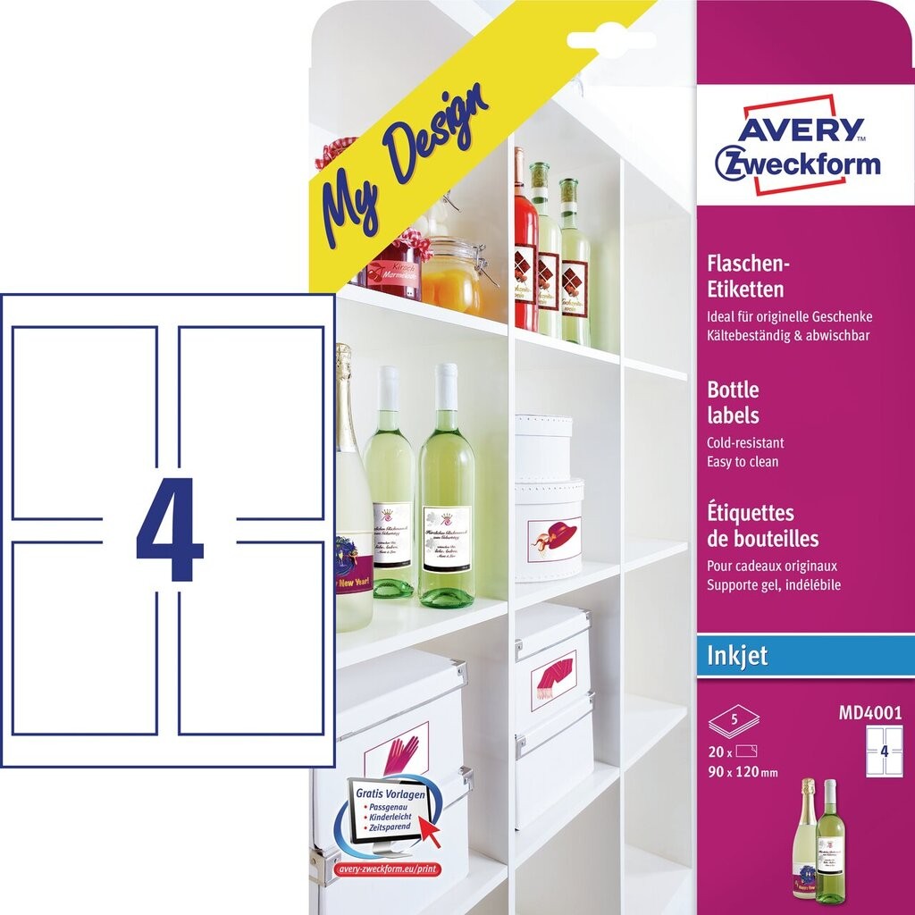 Bottle labels | MD4001 | Avery