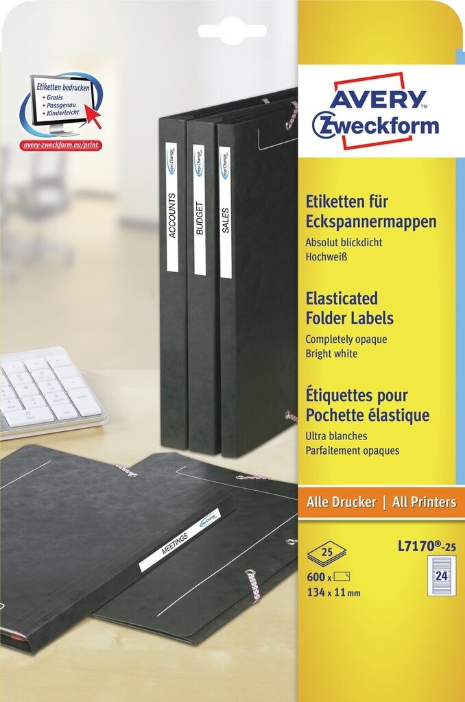 3 flap folder labels | L7170-25 | Avery