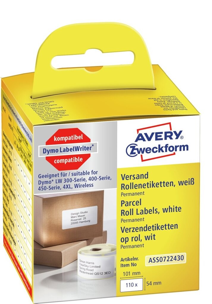Parcel labels for label printers | ASS0722430 | Avery
