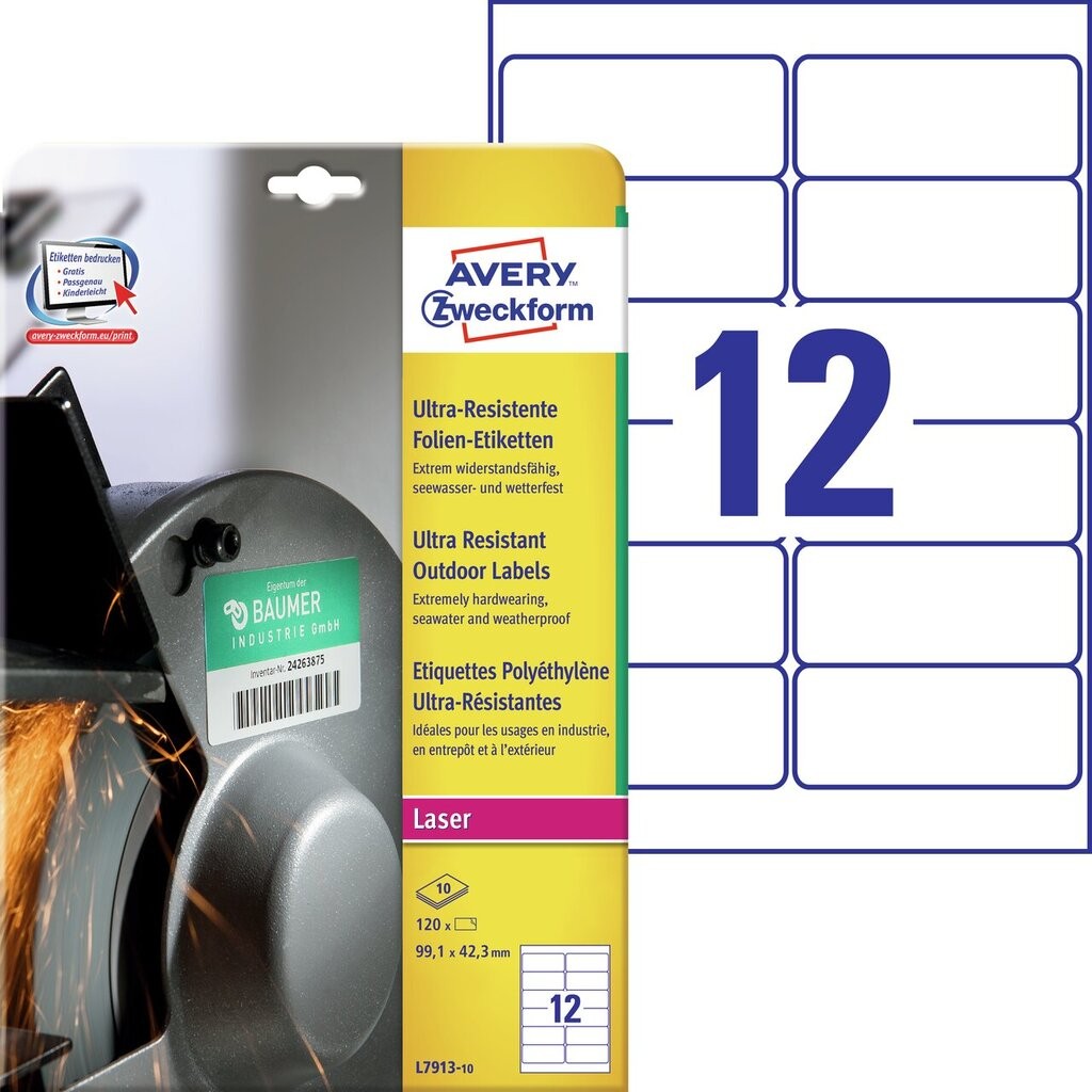 Ultra Resistant Outdoor Labels L791310 Avery