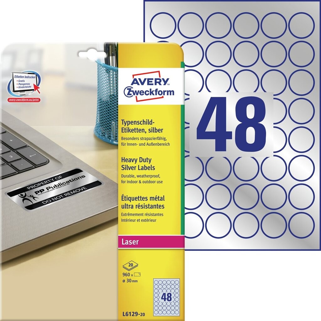 Heavy duty labels L612920 Avery
