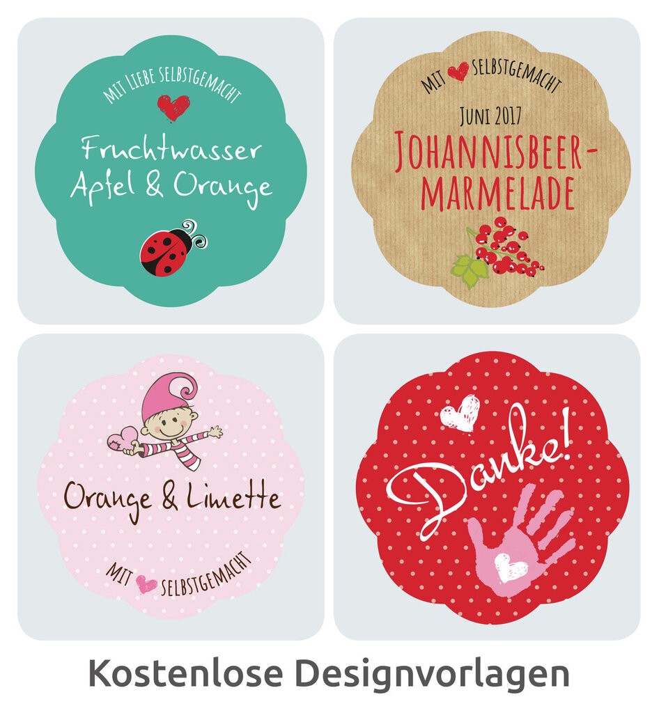 Removable flower-shaped product labels | 5084 | Avery