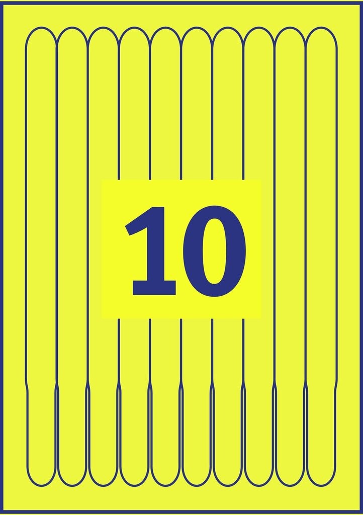 Printable Wristbands Yellow L4001 10 Avery