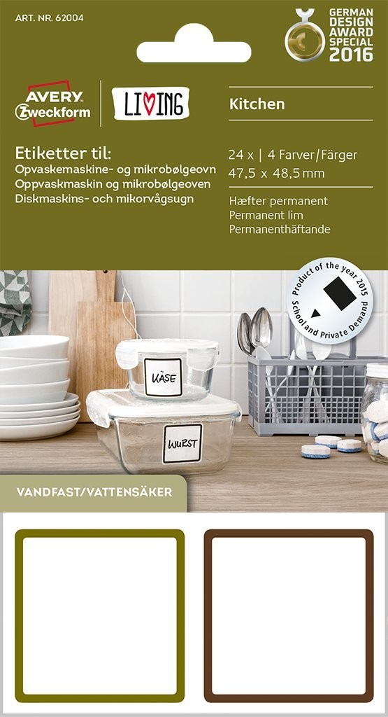 Microwave and dishwasher safe Labels | 62004 | Avery