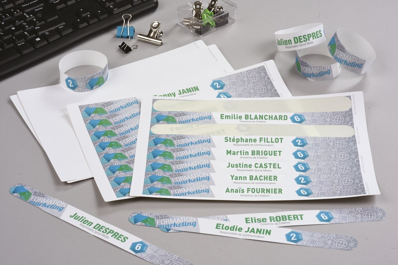 Printable Wristbands White L4000 10 Avery