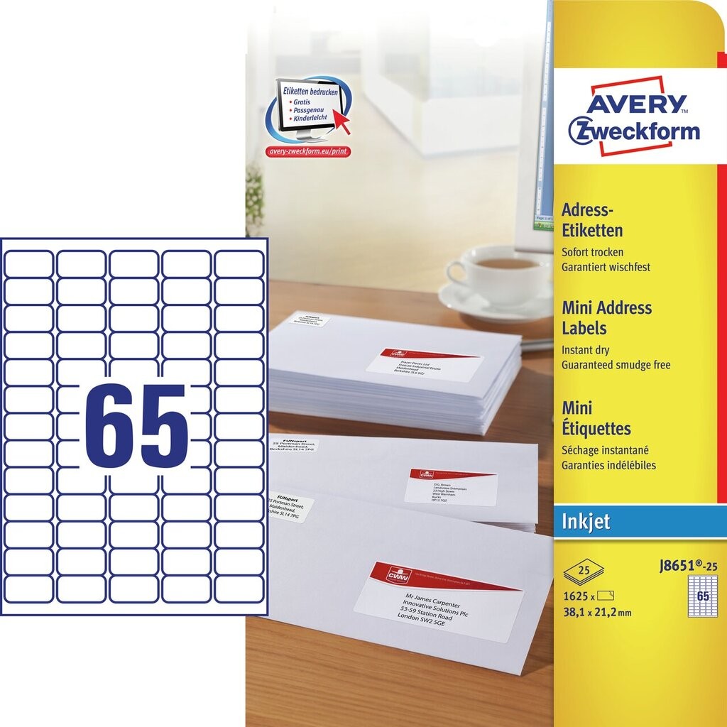Address Labels | J8651-25 | Avery