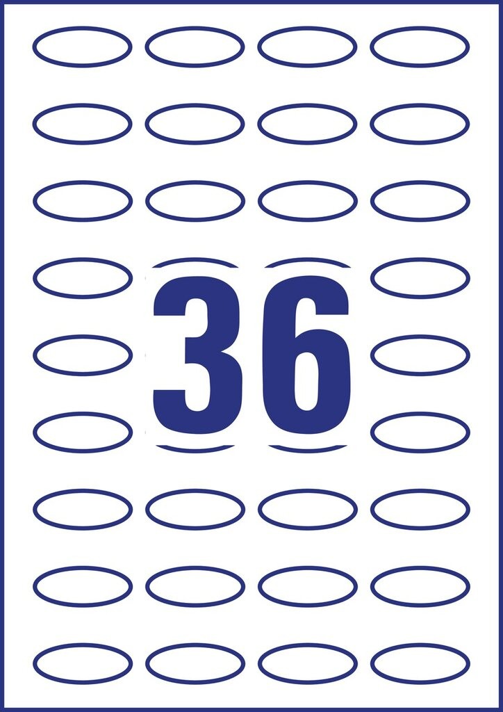 Removable oval product labels | 5086 | Avery