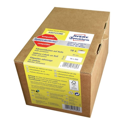 Dymo labels 36 x 89