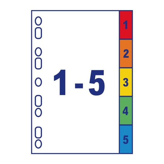Ready Index™ with 5 dividers 01733501 222 x 297 mm