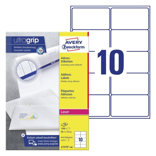 Multipurpose Labels With Quickpeel Ultragrip 3659 Avery Schauen sie auf avery zweckform markenqualität große auswahl schnelle lieferung über 12000 zufriedene kunden und bestellen sie einfach in unserem shop. with quickpeel ultragrip 3659