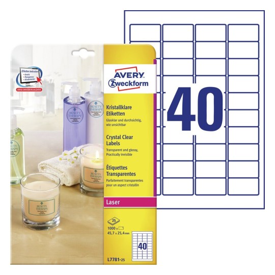 Crystal Clear Labels | Avery