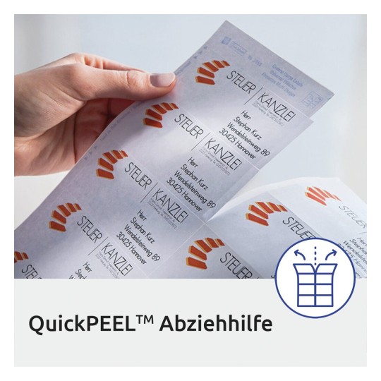 thumbnail: Avery L7159 Adreslabels Laser Wit - 2400 Stuks QuickPEEL 63.5 X 33.9 Mm