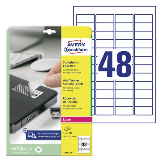 Security Anti Tamper Labels | Avery