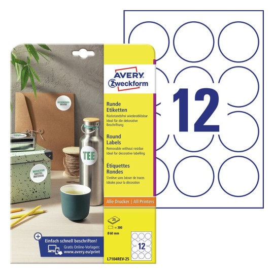 Labels in Special Shapes | L7104REV-25 | Avery