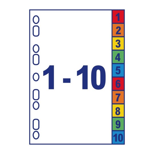 Ready Index™ with 10 file dividers 01735501 222 x 297 mm