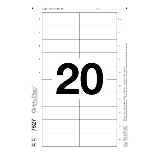 Name tag inserts for Prestige/Polar® (4835PGM) 7527 Avery