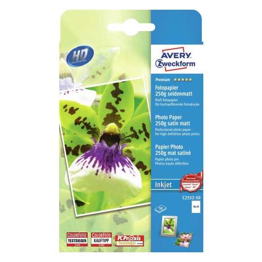 Premium Inkjet Photopaper C2552 50 Avery
