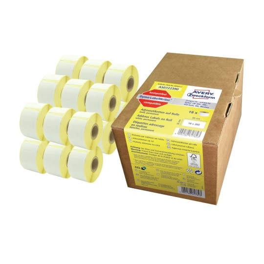Address labels for label printers | AS0722390 | Avery