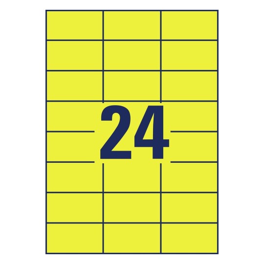 Coloured labels 3451-10 70 x 37 mm