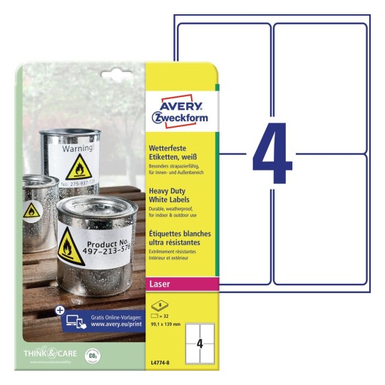 Avery durable heavy duty labels