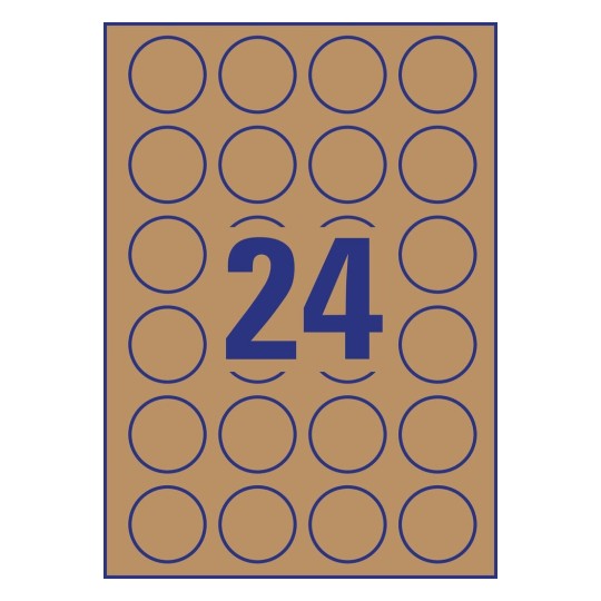 Brown Kraft Labels | L7105-25 | Avery