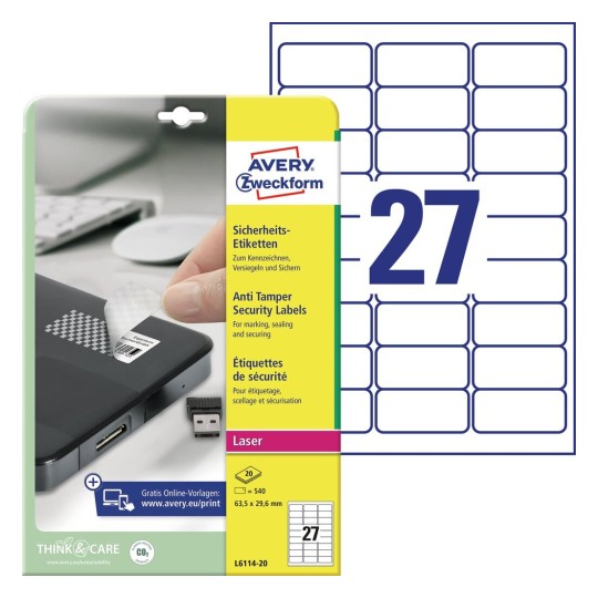 Security Anti Tamper Labels | Avery