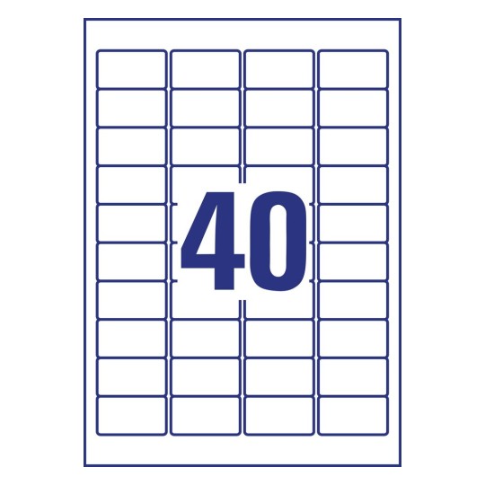Crystal Clear labels | L7781-25 | Avery