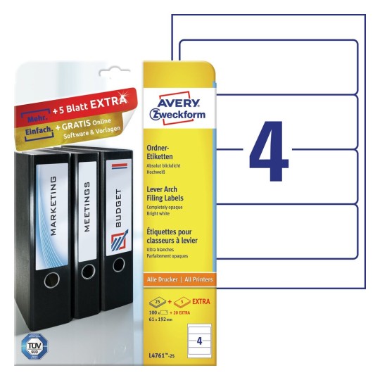 Lever Arch Filing Labels L4761 25 Avery Removable labels for wide ring binders l4761rev 20. lever arch filing labels l4761 25 avery