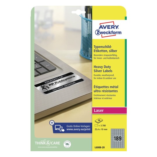 Heavy duty labels | L6008-20 | Avery