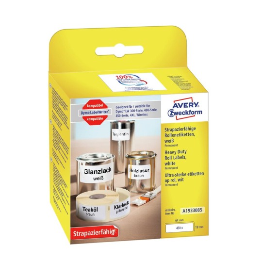Roll Labels for industrial areas and outdoor | A1933085 | Avery