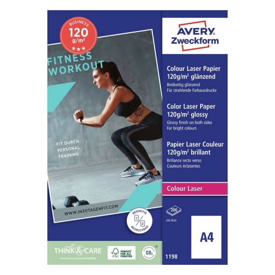 compromis Occlusie beet Superior colour laser paper | 1198 | Avery