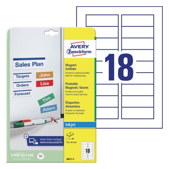 Mr. Pen- Adhesive Magnetic Sheets, 8 x 10, 4 Pack, Magnetic Sheet,  Magnetic Paper, Magnet Paper Sheets