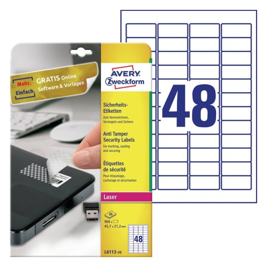 Security Anti Tamper Labels | Avery