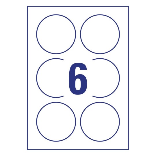 Crystal Clear round labels | L7788-25 | Avery