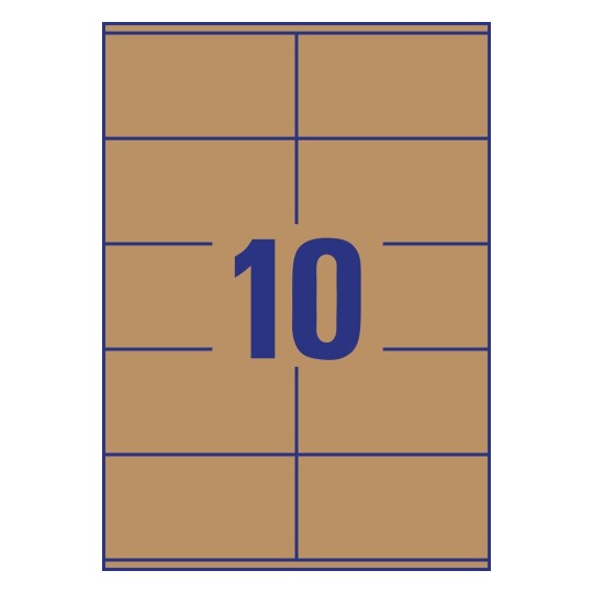 Brown Kraft Labels | L7108-25 | Avery