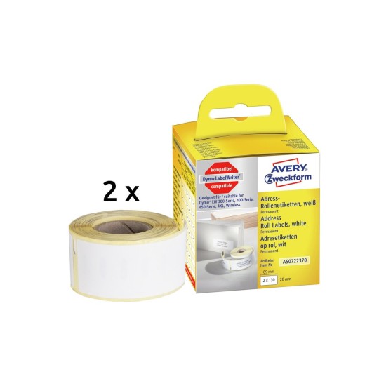 Address labels for label printers | AS0722370 | Avery