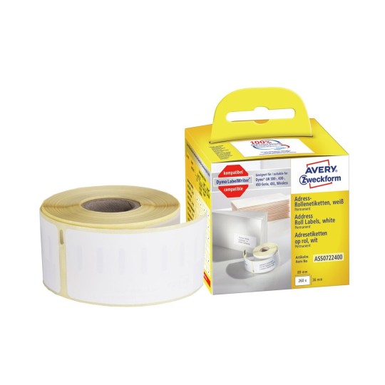 Address labels for label printers | ASS0722400 | Avery