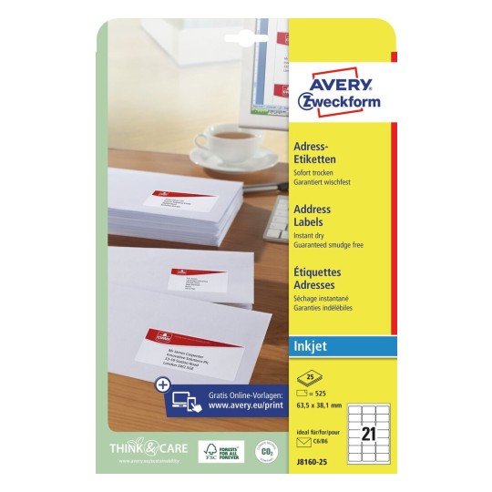 Address Labels | J8160-25 | Avery
